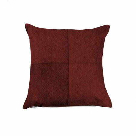 OCEANTAILER Home Roots Beddings  Torino Quattro Pillow, Wine - 18 x 18 in. 332299